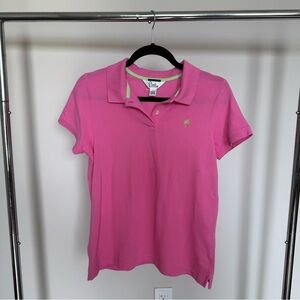 Lilly Pulitzer Pink Fitted Polo Short Sleeve Top